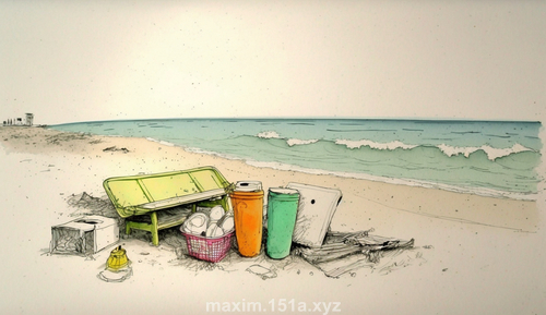 海にゴミ捨てるは海の恩を知らず のメイン画像