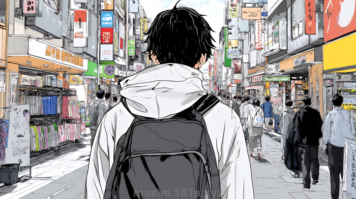 この町の少数派たち｜男性イラストはなぜ、いつも背景なのか