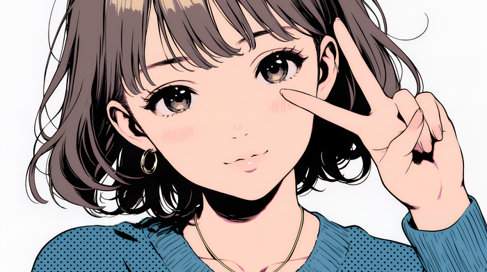 ピースサインの女の子はなぜ可愛い？｜日本独自の写真文化とイラストが売れにくい理由